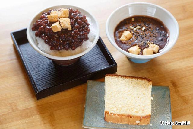 伝統のスイーツカフェ「パダル」の小豆粥とパッピンス＆長崎カステラ