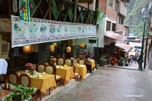 マチュピチュ村インカ・パチャクティ通りのレストラン街