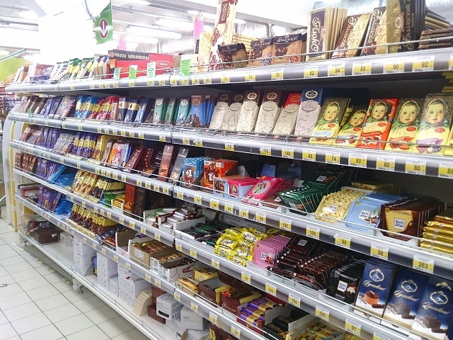 種類が豊富なロシアのスーパーマーケット