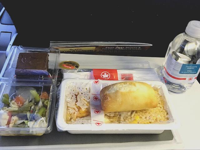 Air Canadaの機内食